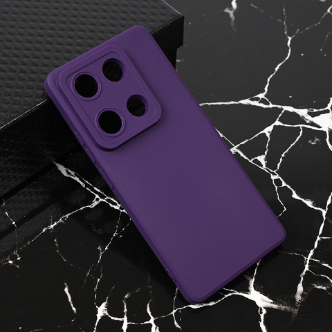 Teracell GIULIETTA silikonska futrola - Xiaomi Redmi Note 14S (EU) mat tamno ljubicasta.