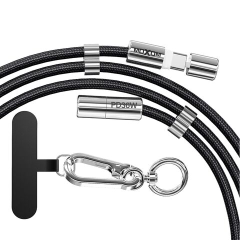 USB data kabl Moxom MX-CB313 Type-C to Lightning strap crni (MS).