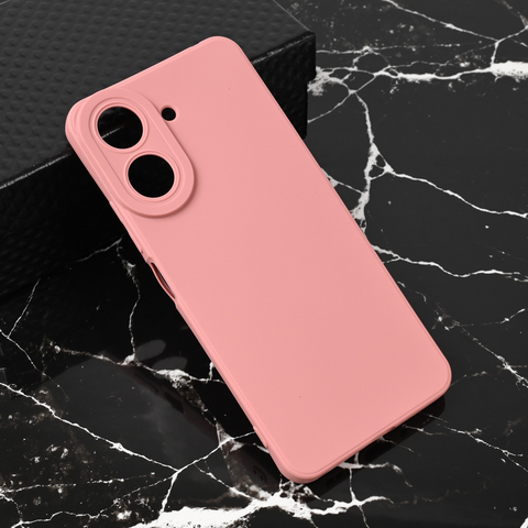 Teracell GIULIETTA silikonska futrola - Xiaomi Redmi 13C mat tamno roze.