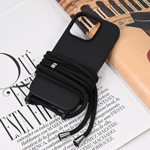 Zastitna futrola Crossbody - iPhone 16 Pro crna.
