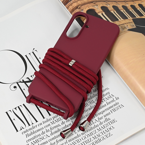 Zastitna futrola Crossbody - Samsung A566 Galaxy A56 bordo.
