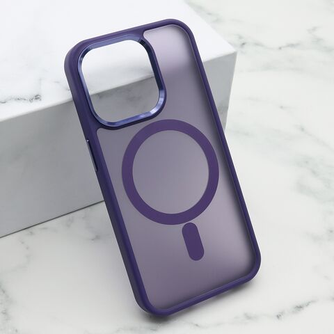 Zastitna futrola SILKY MAGSAFE - iPhone 15 Pro (6.1) ljubicasta (MS).