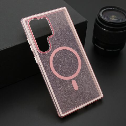 Zastitna futrola CRYSTAL MagSafe - Samsung S928 Galaxy S24 Ultra 5G roze (MS).