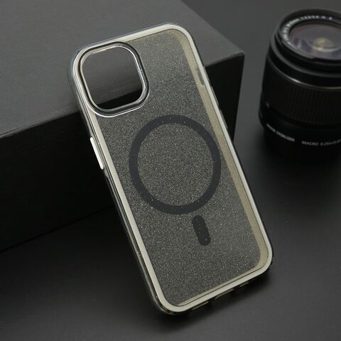 Zastitna futrola CRYSTAL MagSafe - iPhone 13 (6.1) crna (MS).