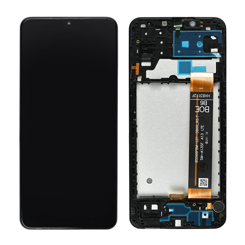 LCD ekran (displej) - Samsung A135 Galaxy A13 4G (GH82-28508A) + touchscreen + okvir crni FULL ORG-SP.