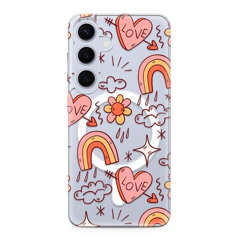 Zastitna futrola silikonska print MagSafe - Samsung S921 Galaxy S24 5G love (MS).