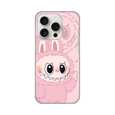 PRINT silikonska futrola - iPhone 15 Pro 6.1 La Bubu Pink.