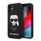 Zastitna futrola Karl Lagerfeld Hc Silicone Full Body Ikonic - iPhone 12 mini 5.4 crna (KLHCP12SSLFKBK).