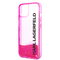 Zastitna futrola Karl Lagerfeld Hc Liquid Glitter Elong - iPhone 11 6.1 pink ( KLHCN61LCKVF).