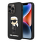 Zastitna futrola Karl Lagerfeld Hc Silicone NFT Ikonik - iPhone 15 Pro 6.1 crna (KLHCP15LSNIKBCK).
