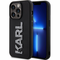 Zastitna futrola Karl Lagerfeld Hc 3D Logo Glitter - iPhone 15 Pro 6.1 crna (KLHCP15L3DMBKCK).
