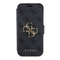 Zastitna futrola Guess Bk Pu leather 4G Metal Logo - iPhone 15 Pro 6.1 siva (GUBKP15L4GMGGR).