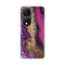 PRINT silikonska futrola - Huawei Honor X7b Purple Gold Marble.
