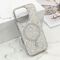 Zastitna futrola GLAM GLOW MagSafe - iPhone 16 Pro (6.3) srebrna (MS).
