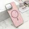 Zastitna futrola GLAM GLOW MagSafe - iPhone 16 Pro Max (6.9) roze (MS).