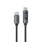 USB data kabl Superior SU-K107 pleteni 100W 5A Type-C na Type-C sa LED ekranom 1m crni (MS).