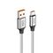 USB data kabl Superior SU-K100 pleteni Fast 120W 6A Type-C 1m srebrni (MS).