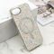 Zastitna futrola GLAM GLOW MagSafe - iPhone 16e/17e (6.1) srebrna (MS).