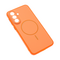 Zastitna futrola Magsafe mat Line - Samsung A576 Galaxy A57 narandzasta.