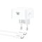 Kucni punjac MOXOM MX-HC307 40W Type C na Type C beli (MS).
