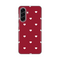 PRINT silikonska futrola skin (ultra tanka) - Samsung A566 Galaxy A56 5G Burgundy Hearts.