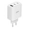 Kuciste punjaca Superior SU-6505ACCL 65W 3A GaN Fast PD + USB belo (MS).