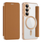 Zastitna futrola Magsafe Lux bi fold (na preklop) - Samsung S941 Galaxy S26 braon.