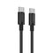 USB data kabl Comicell Superior CO-BX44 Fast 100W 5A Type C 1m crni (MS).