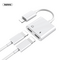 Adapter REMAX Concise - slusalice i punjenje iPhone lightning RL-LA07i beli.