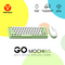 Combo mis tastatura wireless Fantech WK-896 GO Mochi65 zeleni.