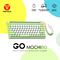 Combo mis tastatura wireless Fantech WK-897 GO Mochi80 zeleni.